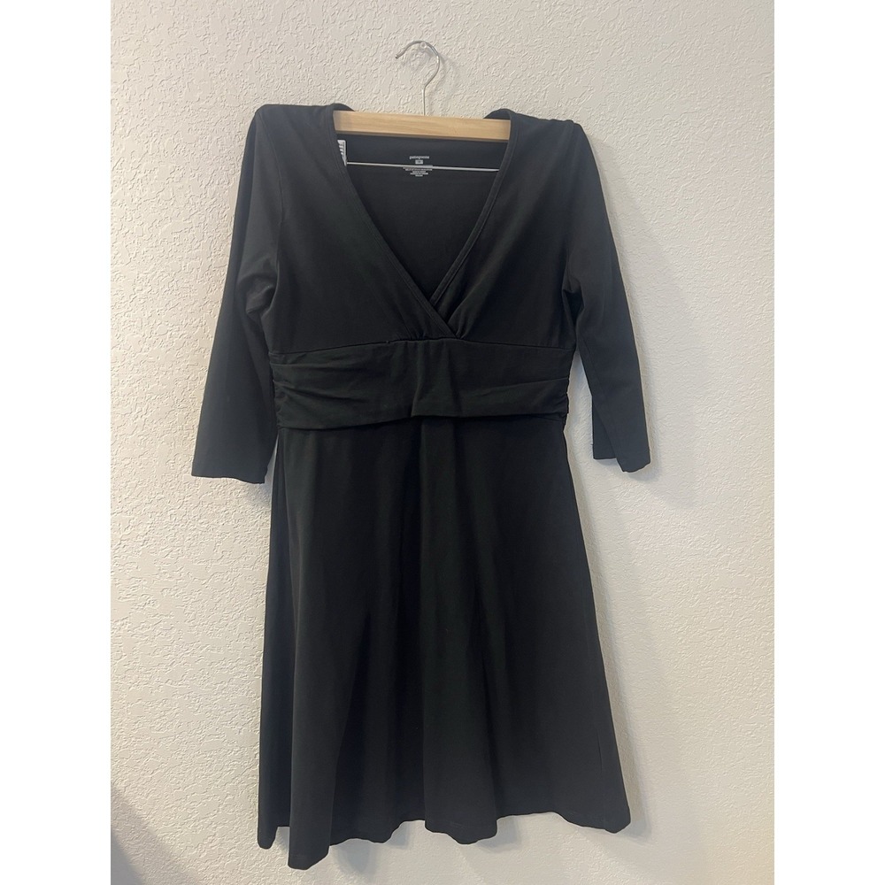 Patagonia Long‎ Sleeve Margot Dress Medium Black